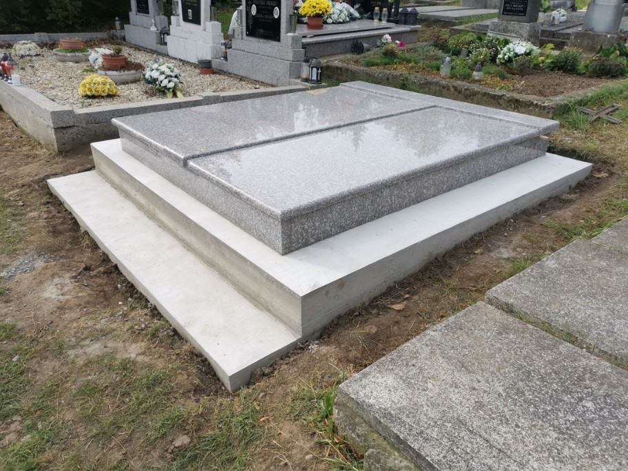 Dvojhrob zo žuly G664 kamenárstvo Pribina