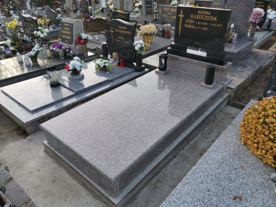 Jednohrob zo žuly G664 kamenárstvo Pribina