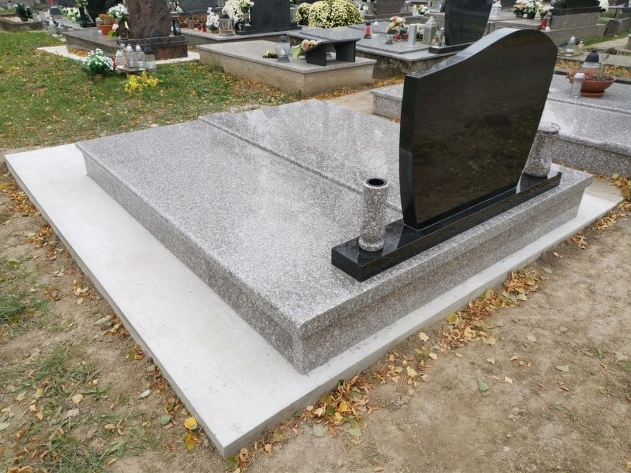 Dvojhrob zo žuly G664 kamenárstvo Pribina